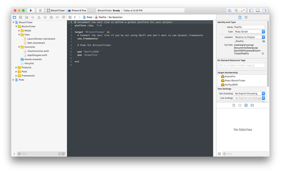How to: Setup CocoaPods in Xcode