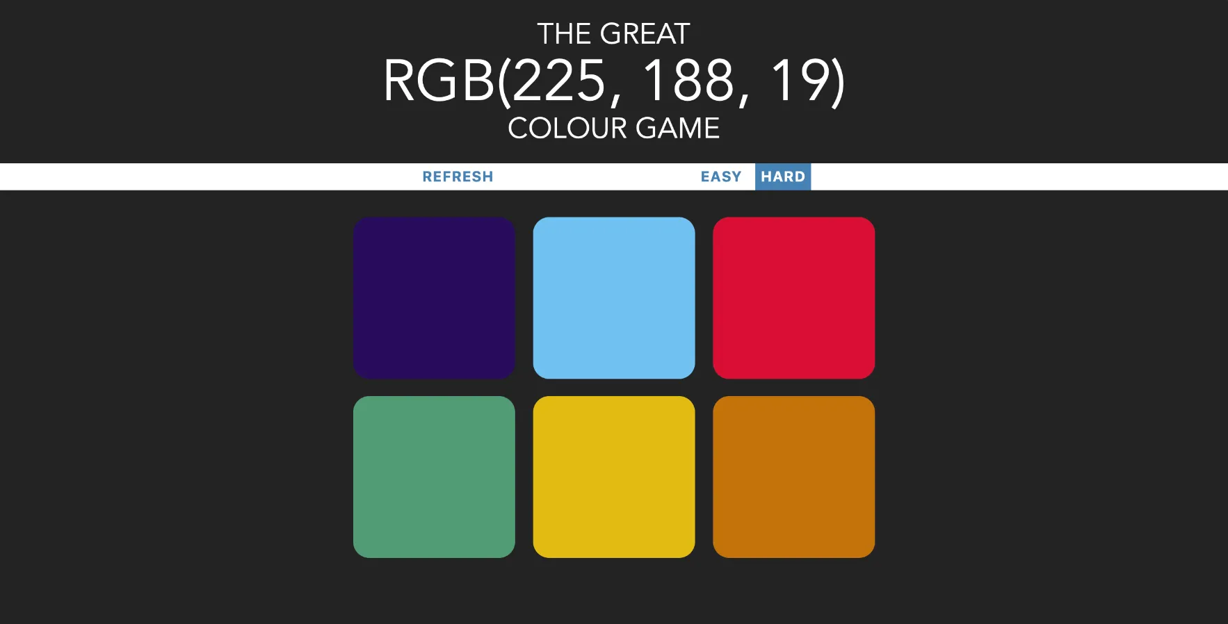 Rgb Format Games RGB Colour Game UI update • Geekpulp