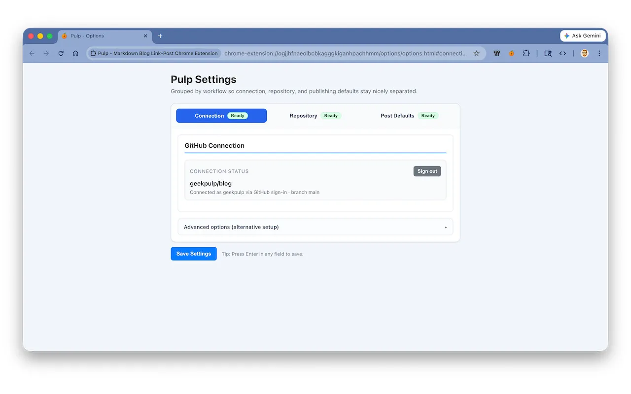 Auth process screenshot