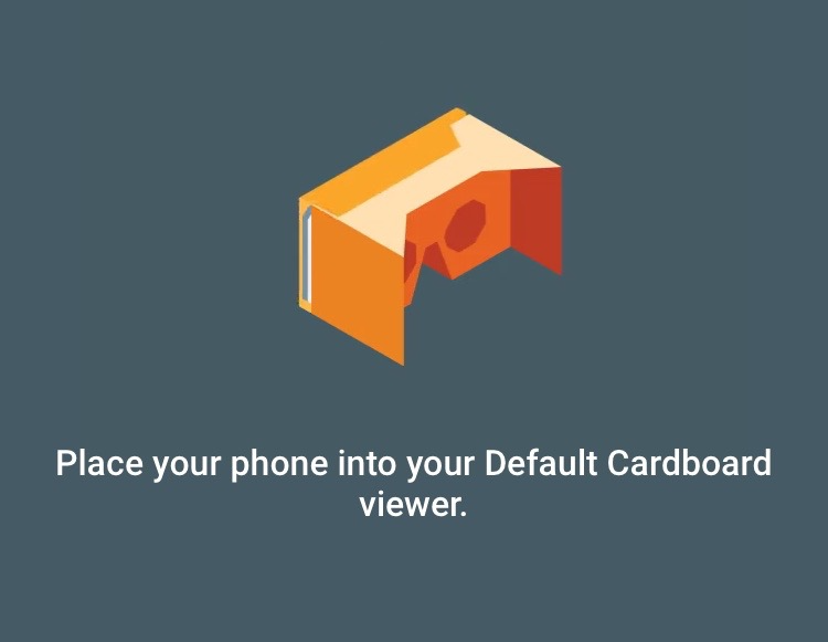 Google VR viewer UI